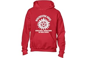 Crown Designs Winchester Brothers Horror Teen Fiction TV Show Inspired Unisex Premium Quality Hoodies for Men, Women and Teens