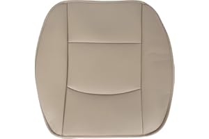 YOSOO Funda de Asiento, Almohadilla de Repuesto para Asiento de Coche de Piel Sintética, Funda Protectora para Asiento Delantero para SUV Sedán de 4 Puertas para Coprisedile Auto Anteriore, Funda(Beige)