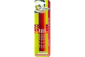 ‎JOLLY JOLLY School Pencils, Blister Pack of 4, Hardness Grade 3B, HB, H, 3H, Versatile Graphite Pencils for School, Writing, Drawing, Sketching, Handy, Robust, Ideal for Case or Pencil Case