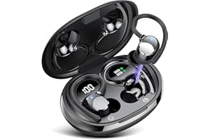QXQ Ecouteurs Bluetooth sans Fil Sport, Écouteurs Bluetooth 5.3 avec HiFi Stéréo, 60H Écouteurs sans Fil avec Réduction de Bruit 4 HD Mic, IP7 Étanche, Écran LED