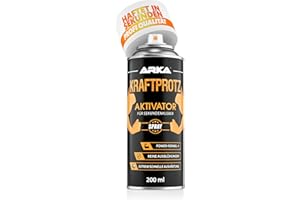 ARKA Aktivator Spray 200 ml für Sekundenkleber – Aushärtungsbeschleuniger blitzschnell in 1–4 Sek – hitze- & wasserfest, rückstandsfrei – für Cyanacrylat, Kunststoff, Glas, Metall, Holz – KRAFTPROTZ