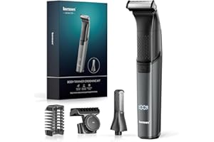 ‎KENSEN Intimrasierer Mann, kensen 2 in 1 Rasierer Herren Intimbereich Wasserdicht Körperrasierer Herren Typ-C Bodygroom Herren Nass Trocken Intim Rasierer Männer Beine Brust Achselhöhle Leiste Aufsteckkämme