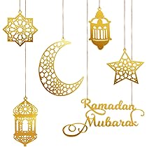 Okdance Ramadan Decoraties Eid Mubarak Muurstickers Art Decor Ramadan Kareem Maan Ster Acryl Muurstickers voor Islamitische Moslim Thuis