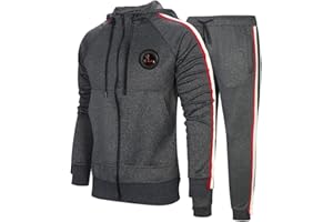AOTORR Mens Tracksuit Set Hoodie Top Jogging Bottoms Casual Full Zip Joggers Sports Sweatsuit with Pockets
