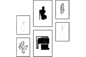 Heimlich Set di Stampe da Parete - SENZA Cornici - Decorazioni da Muro per Soggiorno, Camera da Letto e Cucina - Poster Abbinati - | 2 x A3 & 4 x A4-30x42 & 21x30 | » Musa moderna «