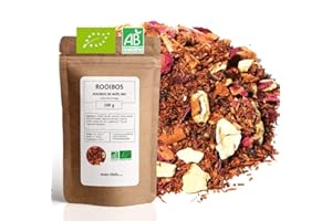 MES THÉS Rooibos Bio Cannelle Orange - Rooibos de Noël - 100g (40 tasses) - Thé en vrac 100% Agriculture Biologique - Mes-Thés