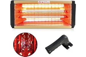 DATOUBOSS Calentador Infrarrojos de luz Pintura 2000W Secador de Pintura por Infrarrojos Calefactor por Infrarrojos para Coche