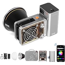 ZHIYUN RGB Videolicht Molus X60 RGB Combo 60W mit 2550mAh Akku ...