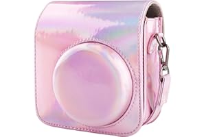 BriLumin Funda para Cámara Fujifilm Instax Mini 12, Funda de Cuero PU es Compatible con la Cámara Instantánea para Instax Mini