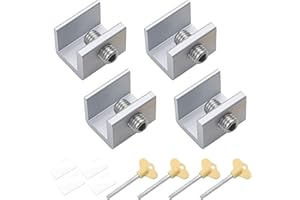 Cisolen Cerradura De Seguridad Para Ventana Corredera Ajustable Cerraduras Correderas Para Ventanas Aleación De Aluminio Antirrobo ProteccióN De Seguridad De Niños 4 piezas