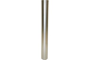 Kamino-Flam Tubo para Chimenea, Acero, Plata, L 1000 x Ø 100 mm