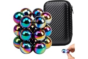 CANRNYACBZ 18 sfere magnetiche colorate, 20 mm, pietre magnetiche rotonde colorate, per adulti, per lavagna, frigorifero, ufficio, idea regalo, gadget magnetici