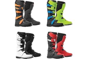 THOR MX BLITZ BOOTS MOTORBIKE THOR XP BLITZ ADULT MX BOOTS Motocross Quad Off Road MTB BMX Dirt Bike Enduro Men Racing Sports Boots