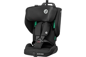 Maxi-Cosi Nomad Plus, Foldable Car Seat, 15 Months – 4 Years, 76 - 105cm , Portable Travel Car Seat, Ultra-Compact & Lightweight, Side Impact Protection, Fits any Car, Travel Bag, Authentic Black