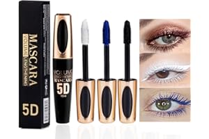KARLOR 3 Szt. Tusz do Rzęs, Niebieski, Biały, Czarny, Wodoodporny, Trwały, 5D Zestaw do Rzęs, Kolorowy Makijaż Oczu