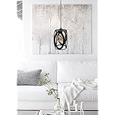 Industrial Black Metal Oval Model Single Pendant Lamp Living Room Hall Kitchen Chandelier Models