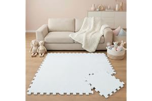 LittleTom 9 delar lekmatta baby pusselmatta från noll 30 x 30 krypmatta baby lekmatta barn babyfilt lekfilt golvmatta barnrum