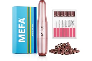 MEFA Fresa per Unghie, 13 PCS Nail Drill 20000 RPM , Manicure e Set Pedicure, per Gel Ricostruzione Unghie, Semipermanente Unghie, Acrygel ,Togli Calli Piedi Set Manicure Adatto a principianti