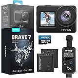 AKASO Brave 7 Action Cam 4K30FPS mit 64GB U3 microSDXC Speicherkarte 20MP WiFi Unterwasserkamera IPX8 Wasserdicht Action Kame