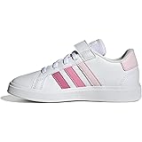 adidas Grand Court Elastic Lace And Top Strap Shoes, Sneaker Unisex-Bambini e Ragazzi