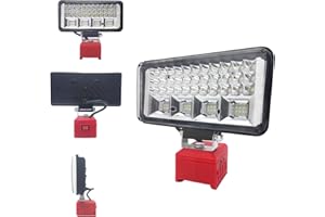 ‎STARMINGSTM Akku Lampe für Einhell 18V Akku, 90W 5400LM Kabellose Led Arbeitsleuchte,Strahler Tragbares Flutlichter Baustellen Lampe,Akku Scheinwerfer mit Type-C und USB Für Camping,Notfall(kein Akku)