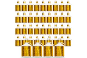 KARRMA LTD. 40x Gold Party Poppers Holographic Effect Premium Table Confetti Cannons for Weddings, Christmas & NYE – Loud Snap & Streamer Party Favours Bulk Pack