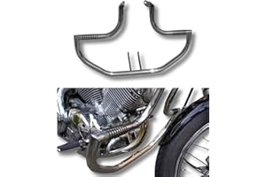 BIKEMASTERSUK MOTORCYCLE PARTS & ACCESSORIES BM UK | XV535 | Protezione motore in acciaio inox per barra degli urti con pedane integrate - Yamaha XV 535 Virago | Virago XV535