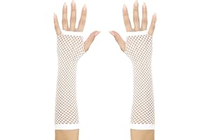 W WIDMANN MILANO Party Fashion - Siateczkowe rękawiczki bez palców, 33 cm, karnawał, impreza tematyczna