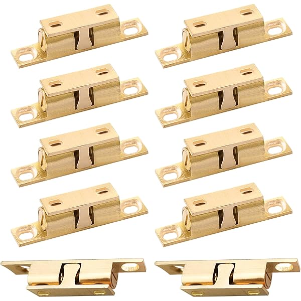 SUNFUA 6 Pezzi Serrature A Sfera Regolabili Per Mobili - Chiusura A Scatto Per Porte Armadi, Cassetti E Cucina - Argento - Foto 9