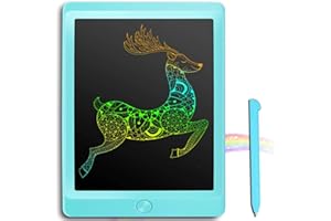 JOEAIS Tablette d'écriture LCD Coloré 8.5 Pouces d'écriture électronique Planche à Dessin numérique Tablette Graphique de Dessin Convenant aux Enfants, à la Maison, à l'école et au Bureau (Bleu)