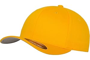 Flexfit Gorra de béisbol con visera curva, gorras Wooly Combed unisex, costuras sólidas, gorra de estilo hip hop, Tallas: S/M, L/XL, XXL, XS/S, Niños