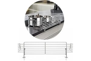 Reer Griglia di protezione per piano cottura Classic da morsetto, in acciaio inox, extra sicura, adatta per il 99% di tutte le cucine, argento
