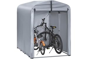 SoBuy ES-KLS11-SDA Caseta Jardin Exterior Garaje Exterior para Coches Impermeable Carpa para Moto y Bicicletas Garage Moto para Exterior Cobertizo Jardín