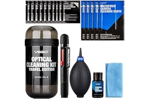 VSGO DKL-15 - Kit de viaje para limpieza lentes, color gris