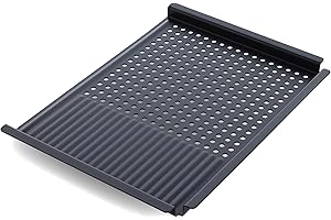 Merten & Storck Carbon Steel Bandeja para Barbacoa de Acero al Carbono Pre-Sazonado, Parrilla, Cocina al aire libre, Barbacoa, Negro