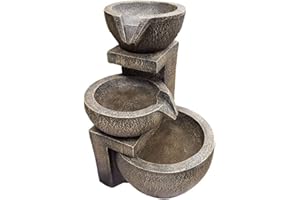 Smart Garden Fontaine à énergie solaire Genoa Cascade Oriental Garden