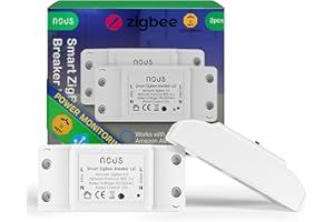 ZigBee schalter Nous L6Z - Alexa lichtschalter unterputz Tuya smart home switch mit zeitschaltuhr, Stromverbrauch Stromzähler, relais 230v Google Home Assistant ZigBee2MQTT - 3.0 Hub erforderlich