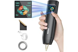 Battery Spot Welder, AWithZ Battery Welder H2 1.5'' LCD 99 Gear Adjustable Handheld Spot Welder,Auto and Manual Mode Mini Portable Spot Welder, Spot Welder for 18650 Battery