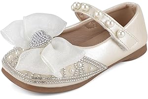 Cheerful Mario 1-5 Año Zapatos Bailarina para Niña Zapatos Merceditas Planos para Bebe Niña Imitación de Perlas