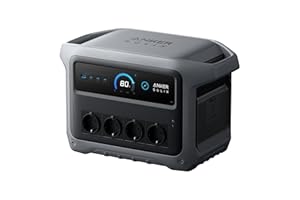 Anker SOLIX C1000 Gen 2 Tragbare Powerstation, 2.000W Solargenerator, vollständige Aufladung in 49 Minuten, 1.024Wh LiFePO₄-Akku für Notstromversorgung, Stromausfälle und Camping