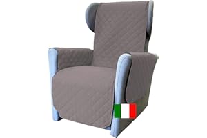 Moonange - Funda para Poltrona - Funda sofá - Asiento 55 cm - Funda para sillón Impermeable - Protector de Muebles Reversible - Antimanchas - Antideslizante - Resistente a los arañazos - Gris Plomo