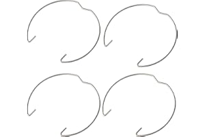 TIFEE Pack of 4 GU10 & MR16 Retaining Spring Rings Clasp Clips Diameter 50MM LED Halogen Bulb Holders