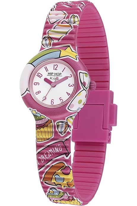 Orologio Bambino Hip Hop - Quadrante Bianco, Cinturino Silicone Multicolore, HWU1153 - Foto 9