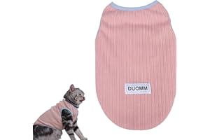 CutitiUU Kleine Hundepullover, Hundepullover Fleece Kleine Hunde Winter Strickpullover mit D-Ring Warmer Welpenpullover für kleine Hunde Katzen Welpen Yorkie Chihuahua,S (Rosa)