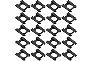 The Lord of the Tools 20 Lot Circlips SL Clip M10 Butée à Ressort pour Arbre de Boulon Bague de Retenue DK Carte Anti-desserrage pour Voitures Jouets Meubles 10x22mm Noir