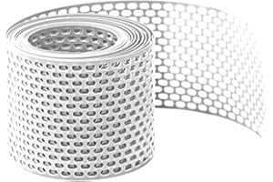 FASSADENPROFILE Kratka ochronna przeciw ptakom 5m x 100mm, bia³a Kratka okapowa z PVC, ta¶ma wentylacyjna zapewniaj±ca optymaln± wentylacjê elewacji i dachu