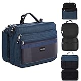 KYG Borsa da Toilette, Beauty Case da Viaggio per Uomo Donna, Appesa Multifunzione Impermeabile Borsa da Trucco Staccabile, 2