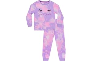 Harry Bear Girls Pyjamas | Tie Dye Kids Pjs | Long Sleeve Girls’ Pyjama Sets | Tye-Die Cute Pyjamas | Ages 3 to 13 Years
