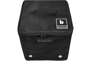 BOXULOCK FlexCube Foldable Lockable Storage Box. Keep safe medicine, tech and other personal stuff. Built-in combination lock. Black.