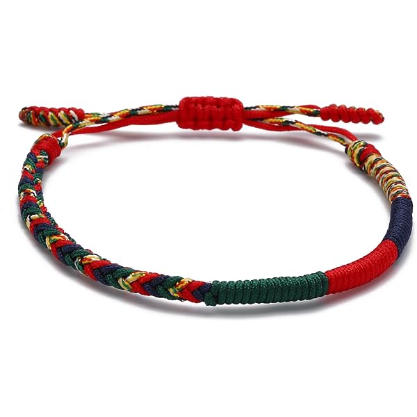 Bracciali Coppia Portafortuna MANVEN | 2 Pezzi In Corda Nylon Nodo Cuore | Regali Per Fidanzati, Fidanzate E Amici - 4
